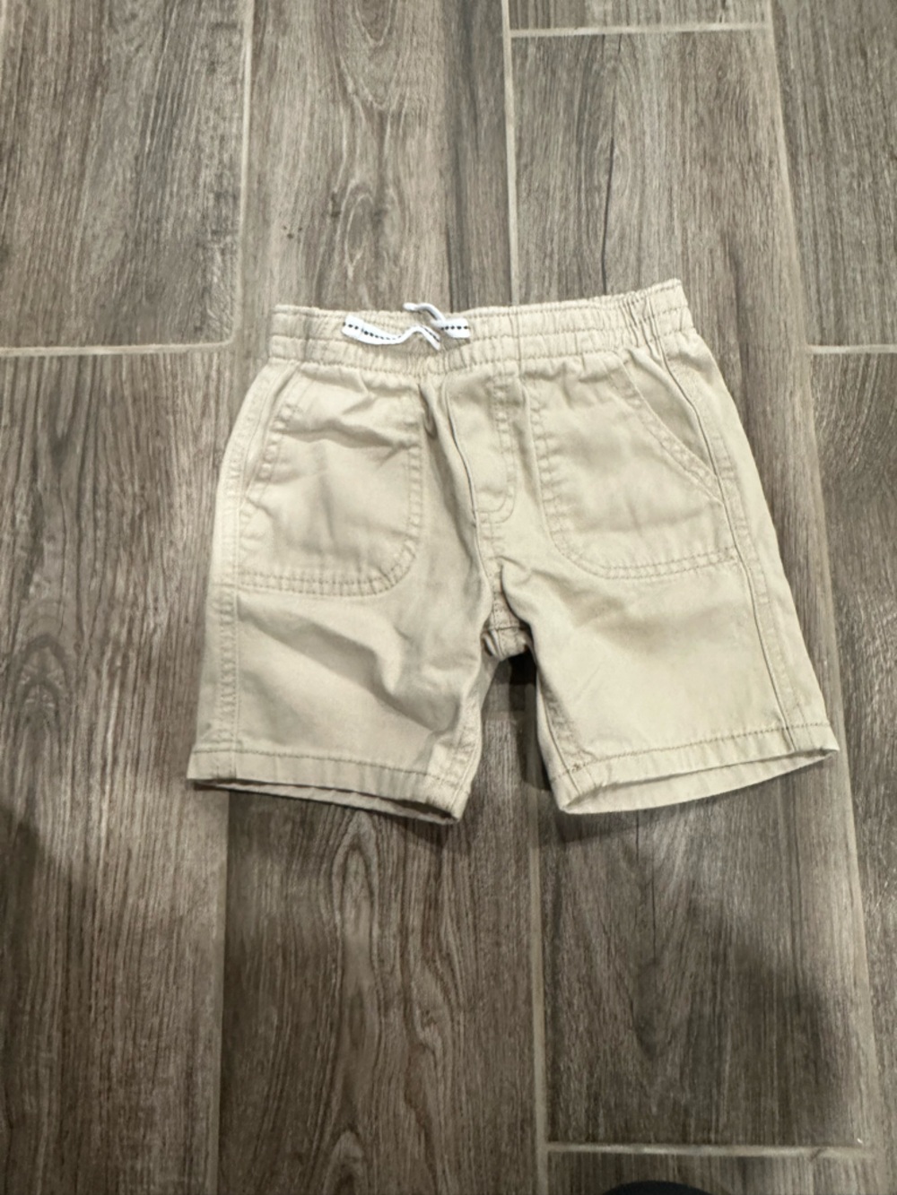 Nautica Khaki Drawstring Cargo Shorts